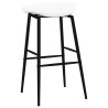 Chaises de bar lot de 4 blanc 582862582862