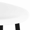 Chaises de bar lot de 4 blanc 582862582862
