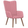 Chaise de relaxation Rose Velours 582863582863