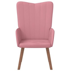 Chaise de relaxation Rose Velours 582863582863