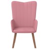 Chaise de relaxation Rose Velours 582863582863