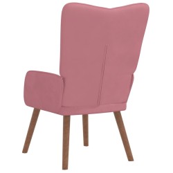Chaise de relaxation Rose Velours 582863582863