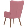 Chaise de relaxation Rose Velours 582863582863