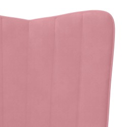 Chaise de relaxation Rose Velours 582863582863
