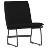 Chaise longue Noir 52x75x76 cm Tissu 582865582865