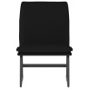 Chaise longue Noir 52x75x76 cm Tissu 582865582865