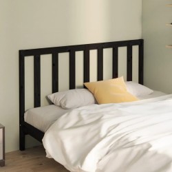 Tête de lit Noir 166x4x100 cm Bois massif de pin 582867582867