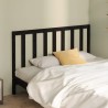 Tête de lit Noir 166x4x100 cm Bois massif de pin 582867582867