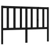Tête de lit Noir 166x4x100 cm Bois massif de pin 582867582867