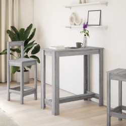 Table de bar sonoma gris 102x50x103,5 cm bois d'ingénierie 582872582872
