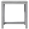 Table de bar sonoma gris 102x50x103,5 cm bois d'ingénierie 582872582872