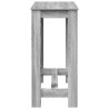 Table de bar sonoma gris 102x50x103,5 cm bois d'ingénierie 582872582872