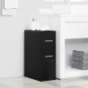 Ensemble de mobilier de salle de bain Montage mural Chêne noir 582873582873