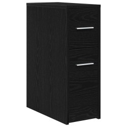 Ensemble de mobilier de salle de bain Montage mural Chêne noir 582873582873