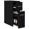 Ensemble de mobilier de salle de bain Montage mural Chêne noir 582873582873