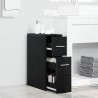 Ensemble de mobilier de salle de bain Montage mural Chêne noir 582873582873