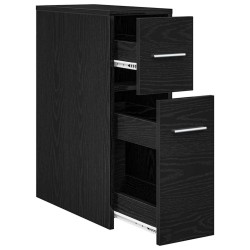 Ensemble de mobilier de salle de bain Montage mural Chêne noir 582873582873