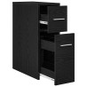 Ensemble de mobilier de salle de bain Montage mural Chêne noir 582873582873