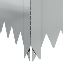 Bordure de Pelouse 100 x 60 x 35 cm Acier Argenté 582874582874