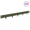 Bordure de Pelouse 30 pcs 100 x 12 cm Acier Vert olive 582875582875