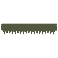Bordure de Pelouse 30 pcs 103 x 20 cm métal Vert olive 582878582878
