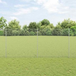 Clôture grillagée avec poteau 10 x 1,4 m Acier galvanisé Maille 582880582880