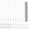 Clôture grillagée avec poteau 10 x 1,4 m Acier galvanisé Maille 582880582880