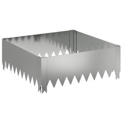 Bordure de Pelouse 60 x 60 x 20 cm Acier Argenté 582881582881