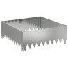 Bordure de Pelouse 60 x 60 x 20 cm Acier Argenté 582881582881