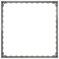 Bordure de Pelouse 60 x 60 x 20 cm Acier Argenté 582881582881