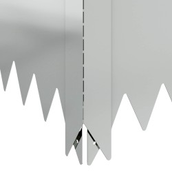 Bordure de Pelouse 60 x 60 x 20 cm Acier Argenté 582881582881