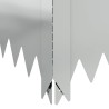 Bordure de Pelouse 60 x 60 x 20 cm Acier Argenté 582881582881