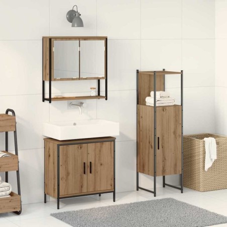 Ensemble de mobilier de salle de bain 3 pc Marron 582882582882