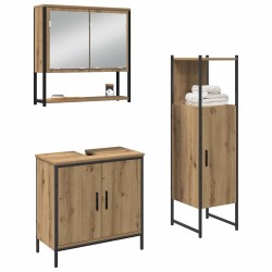 Ensemble de mobilier de salle de bain 3 pc Marron 582882582882