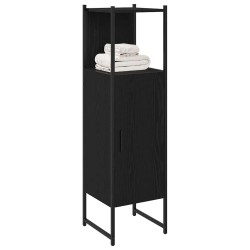 Ensemble de mobilier de salle de bain avec étagère Chêne noir 582883582883