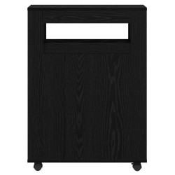 Ensemble de mobilier de salle de bain avec roue Chêne noir 582884582884