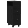 Ensemble de mobilier de salle de bain avec roue Chêne noir 582885582885