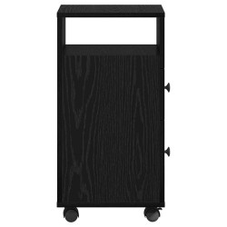 Ensemble de mobilier de salle de bain avec roue Chêne noir 582885582885