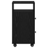 Ensemble de mobilier de salle de bain avec roue Chêne noir 582885582885