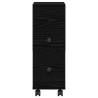 Ensemble de mobilier de salle de bain avec roue Chêne noir 582885582885