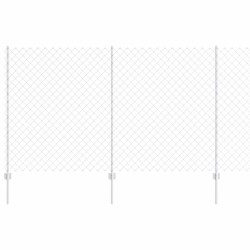 Clôture grillagée avec poteau 10 x 1,4 m Acier galvanisé Maille 582887582887