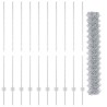 Clôture grillagée avec poteau 10 x 1,4 m Acier galvanisé Maille 582887582887