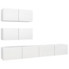 Ensemble de meubles TV 4 pcs Blanc Bois d'ingénierie 582889582889