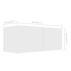 Ensemble de meubles TV 4 pcs Blanc Bois d'ingénierie 582889582889