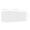 Ensemble de meubles TV 4 pcs Blanc Bois d'ingénierie 582889582889
