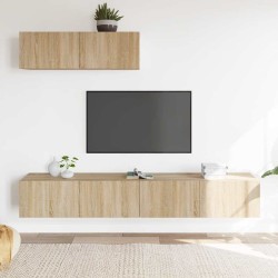 Ensemble de meubles TV 3 pcs Chêne sonoma Bois d'ingénierie 582892582892