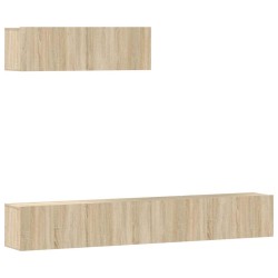 Ensemble de meubles TV 3 pcs Chêne sonoma Bois d'ingénierie 582892582892