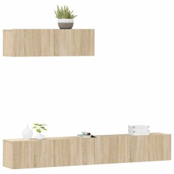 Ensemble de meubles TV 3 pcs Chêne sonoma Bois d'ingénierie 582892582892