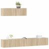 Ensemble de meubles TV 3 pcs Chêne sonoma Bois d'ingénierie 582892582892