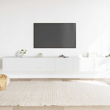 Ensemble de meubles TV 3 pcs Blanc Bois d'ingénierie 582893582893